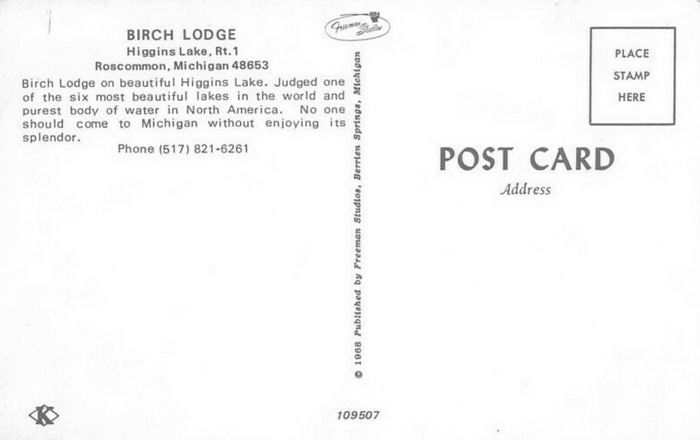 Birch Lodge - OLD POSTCARD